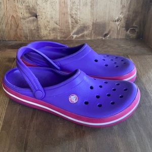 CROCS CLASSIC PURPLE PINK SLINGBACK CROCS SANDALS M 8 / W 10